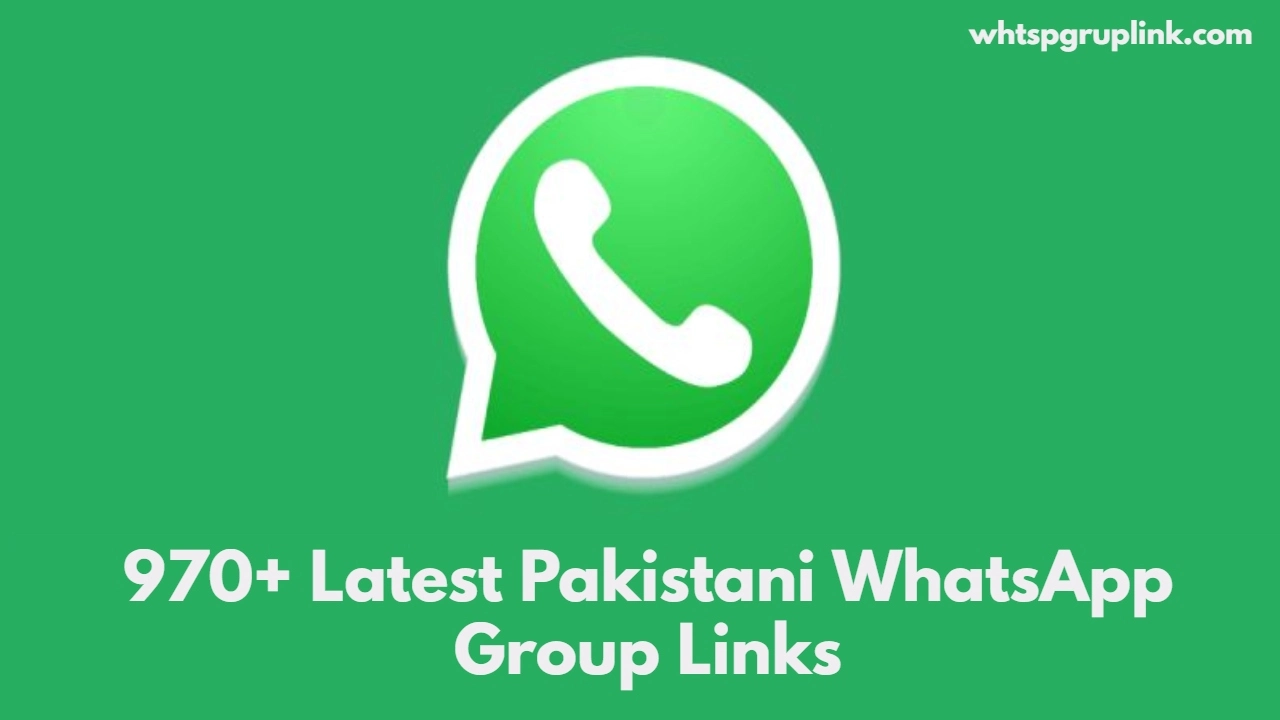 Pakistani WhatsApp Group Links